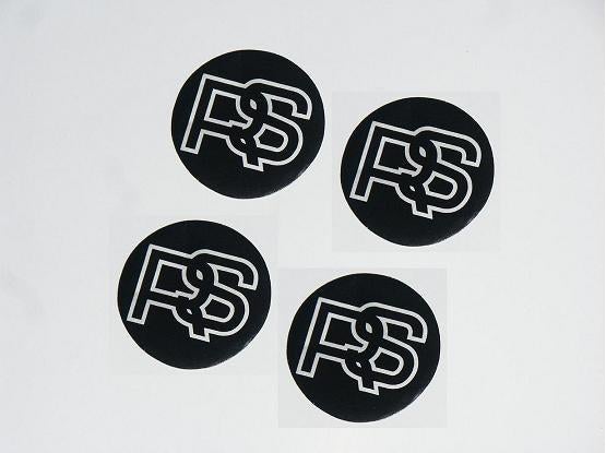 Ford RS centercap stickers Zwart met Zilver opdruk., Ophalen of Verzenden, Nieuw, Ford