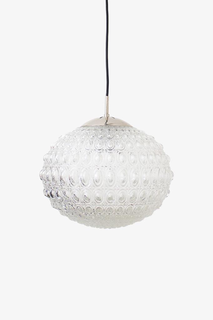 Jaren ’60 Erco glazen bubbels hanglamp, Huis en Inrichting, Ophalen, Gebruikt, Vintage, Glas