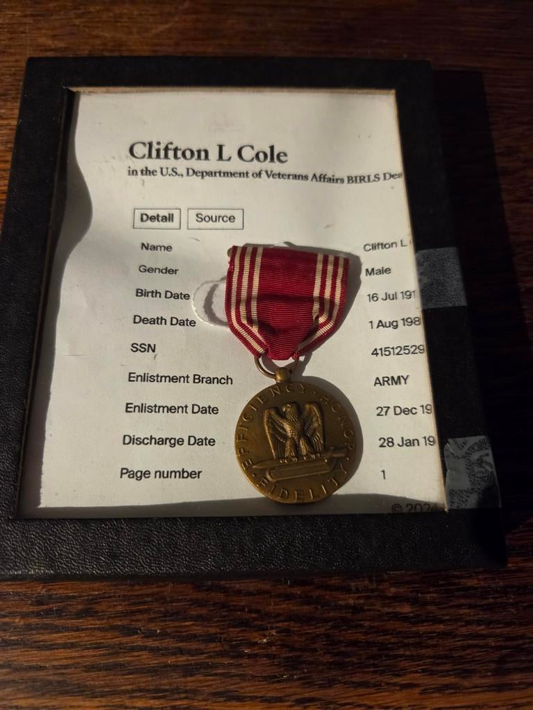 Ww2 us good conduct medal named, Ophalen of Verzenden, Amerika