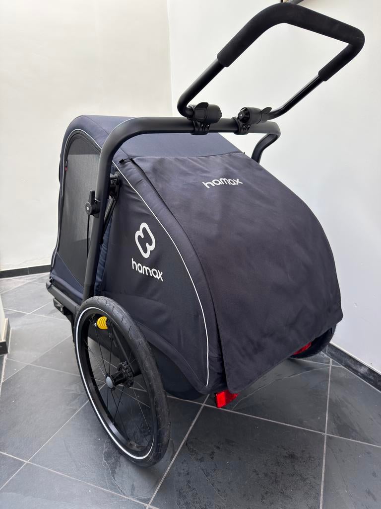 Hamax Pluto Large Hondenfietskar - Zo goed als nieuw, Fietsen en Brommers, Fietsaccessoires | Aanhangers en Karren, Ophalen, Opvouwbaar