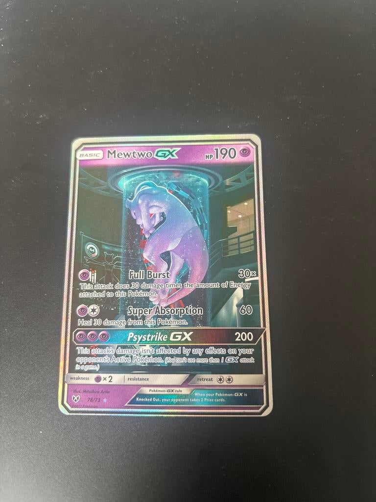 Mewtwo GX 78/73 - Pokémon Kaart, Ophalen of Verzenden, Zo goed als nieuw, Losse kaart, Foil