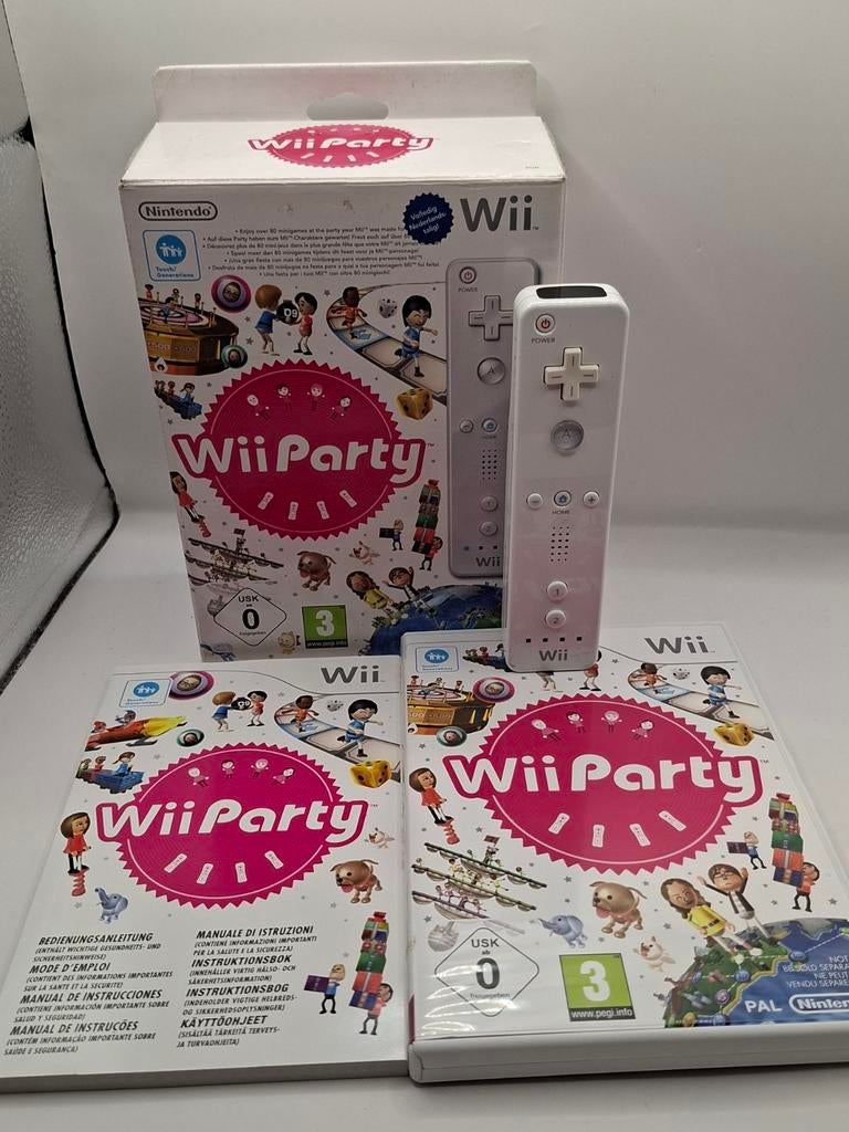 Nintendo wii party big box ~ Compleet met wii controller, Spelcomputers en Games, Games | Nintendo Wii, Avontuur en Actie, 1 speler