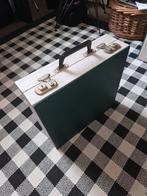 Vintage platenkoffer met harmonica-indeling, Ophalen of Verzenden, Gebruikt