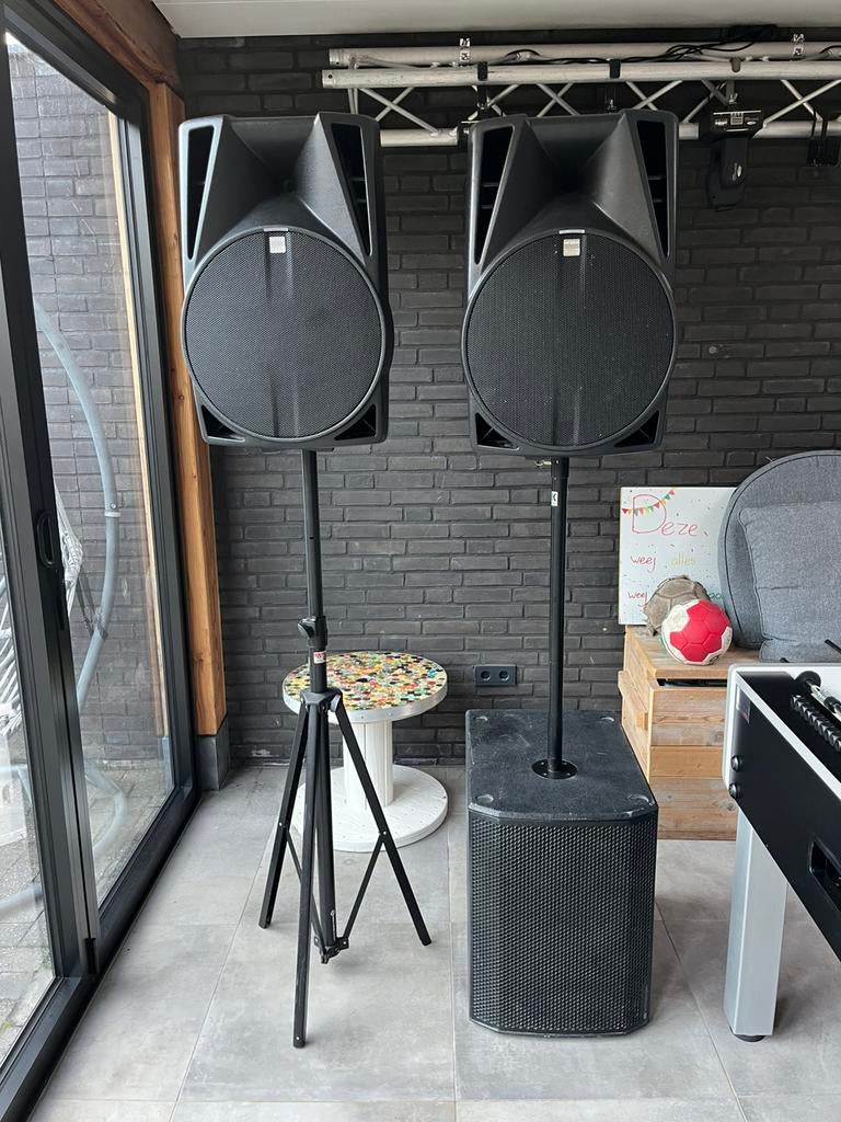DB Technologies PA set, Audio, Tv en Foto, Luidsprekers, Gebruikt, Overige typen, 120 watt of meer, Ophalen