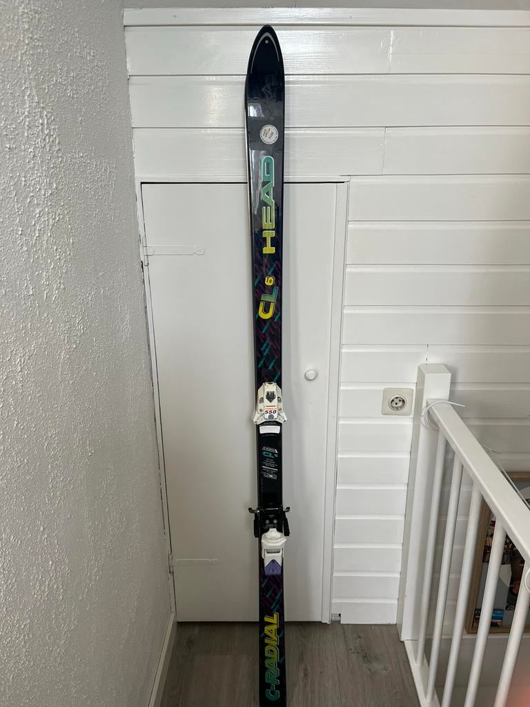 HEAD Ski's met Tyrolia 550 bindingen, Ophalen, 140 tot 160 cm, Gebruikt, Skiën