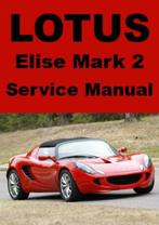Lotus Elise MK2 workshop manual op DVD in PDF formaat, Verzenden