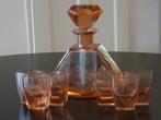 Art Deco likeurset, Jaren 30/40, Boheems glas, 1925, Antiek en Kunst, Antiek | Glas en Kristal, Ophalen of Verzenden
