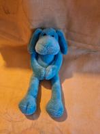 Hema knuffel hond blauwe nr 24, Kinderen en Baby's, Ophalen of Verzenden, Hond