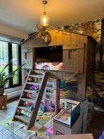 Steigerhouten boomhut bed - 2 beren ZGAN!, Ophalen of Verzenden, Zo goed als nieuw, Hoogslaper