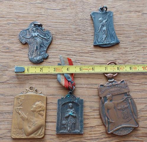 Penningen medailles art nouveau lot 2, Postzegels en Munten, Penningen en Medailles, Overige materialen, Ophalen