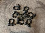 8x Harpsluiting 3 ton zwart, Ophalen of Verzenden, Zo goed als nieuw, Staal, Oor- of Traguspiercing