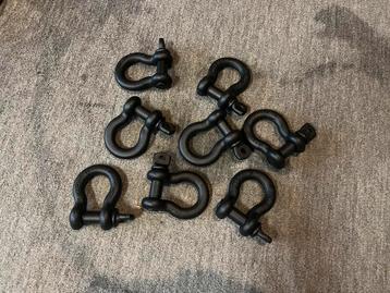 8x Harpsluiting 3 ton zwart beschikbaar voor biedingen