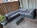 Hoekbank Wicker Hoek Loungeset Tuinset, Tuin en Terras, Tuinsets en Loungesets, 5 zitplaatsen, Gebruikt, Bank, Ophalen of Verzenden