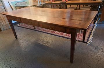 Mooie antieke Engelse hout gepinde tafel 210 x 90 x 76 cm  beschikbaar voor biedingen