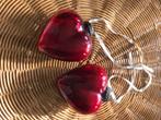Heksenballen harten antiek rood groot brocante hangers hart, Antiek en Kunst, Ophalen of Verzenden