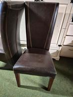 4 eetkamer stoelen, Ophalen, Gebruikt, Bruin, Vier