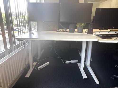 Stabureau elektrisch - 120 x 80 cm - Wit - 2 stuks aanwezig, Huis en Inrichting, Bureaus, Zo goed als nieuw, Stabureau, Elektrisch