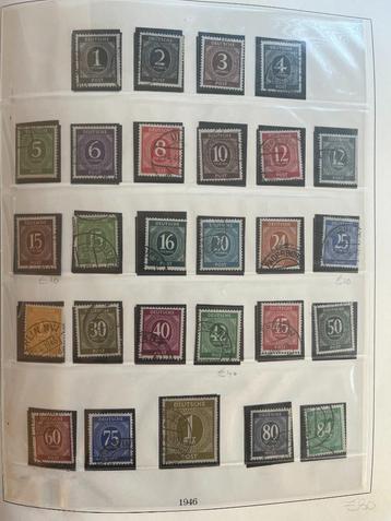 Album bezettingszones Duitsland 1945-1949 gestempeld: vol ! beschikbaar voor biedingen