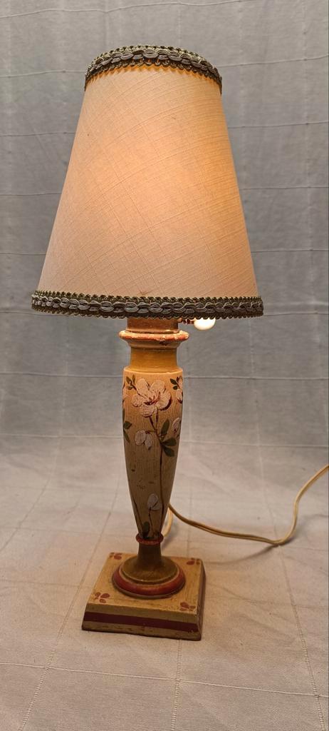 Antiek Schemerlampje met Bloemen, Antiek en Kunst, Antiek | Lampen, Ophalen of Verzenden