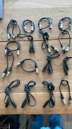 XLR kabels kort diverse maten 16 stuks in 1 koop, Muziek en Instrumenten, Gebruikt, Ophalen of Verzenden, Apparatuur