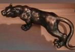 Zwaar Gietijzeren Beeld van een Sluipende Panter Nieuw, Ophalen of Verzenden, Nieuw, Hond of Kat, Beeldje of Figuurtje