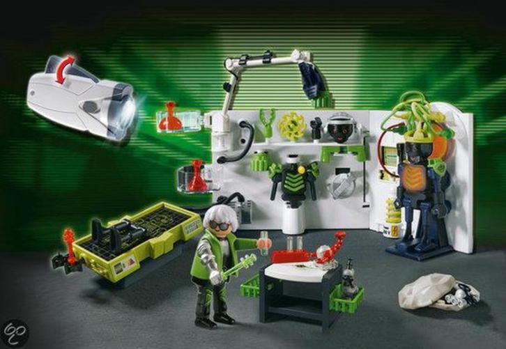 PLAYMOBIL 4880 Robotlab met multifunctionele zaklamp, Kinderen en Baby's, Speelgoed | Playmobil, Gebruikt, Complete set, Ophalen of Verzenden