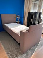 Frieschen Bed 110x200 met TV-lift, Ophalen, Verstelbaar, Eenpersoons, Bruin
