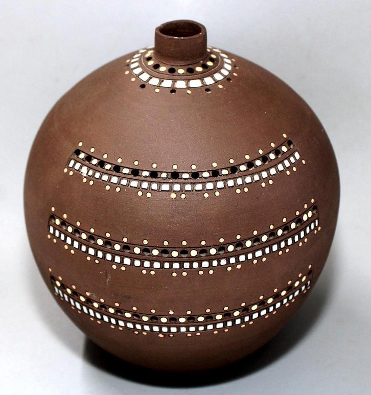 Prachtige Unica Geglazuurde Keramische Vaas, Antiek en Kunst, Antiek | Keramiek en Aardewerk, Verzenden