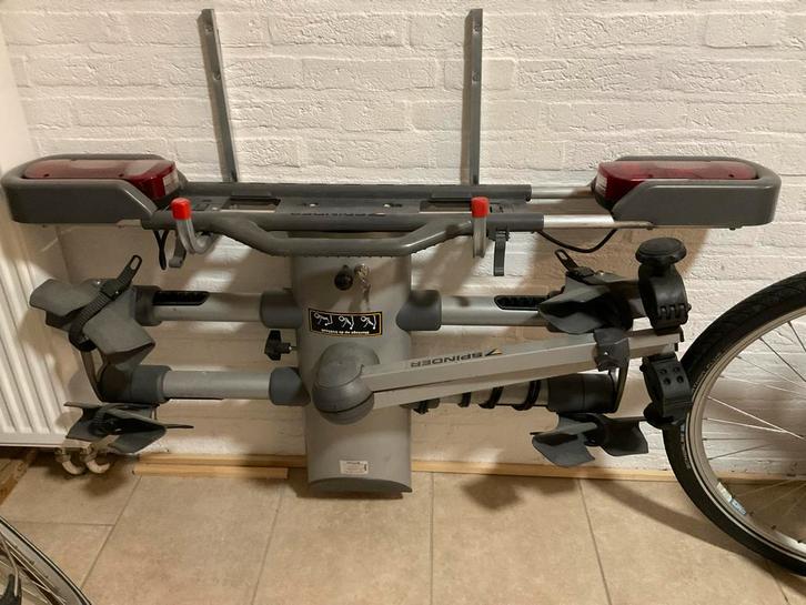 Spinder REC-2-FN Fietsendrager, Auto diversen, Fietsendragers, Gebruikt, Trekhaakdrager, 2 fietsen, Brede banden, Elektrische fiets