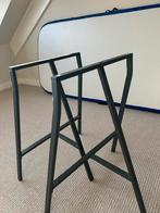 2 Nieuwe Bureau Dragers/metalen schragen, Ophalen of Verzenden, Nieuw, Grijs, Bureaustoel