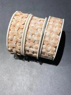 lint 3 rollen flower 2.5 meter x 25 mm, Ophalen of Verzenden, Nieuw, Lint, Band of Elastiek