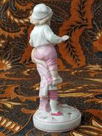 Spelende jongens mooi antiek beeldje uit Duitsland 15,8 cm., Antiek en Kunst, Ophalen of Verzenden