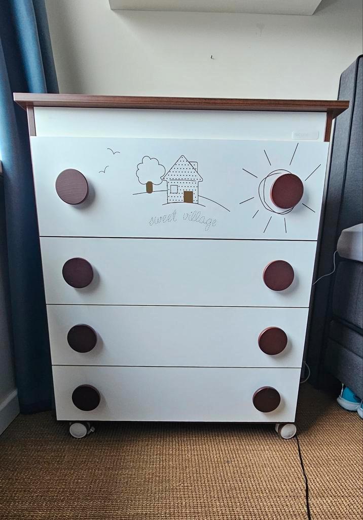 Prenatal Commode - Micuna, Kinderen en Baby's, Kinderkamer | Commodes en Kasten, Zo goed als nieuw, Commode, 90 tot 105 cm, 75 tot 100 cm