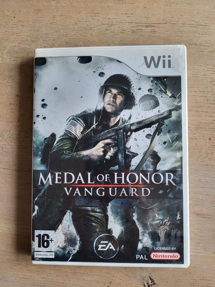 computerspel Wii Medal of honour vanguard, Spelcomputers en Games, Games | Pc, Gebruikt, Puzzel en Educatief, 1 speler, Vanaf 16 jaar