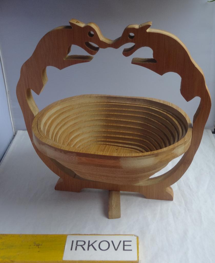 INKLAPBARE FRUITMAND * Van Hout *, Mand, Verzenden, Nieuw, Ovaal