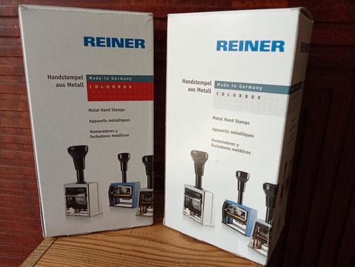 REINER handstemp B6K & B6 4,5mm en 5,5mm nieuw in de dozen., Diversen, Bureau-accessoires, Nieuw, Ophalen of Verzenden