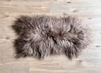 Grote echte schapenvacht, bruin, langharig, 115 x 65 cm, Huis en Inrichting, Woonaccessoires | Plaids en Woondekens, Ophalen of Verzenden