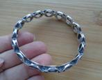 zilveren open slavenarmband [406], Sieraden, Tassen en Uiterlijk, Verzenden, Zo goed als nieuw, Zilver, Zilver