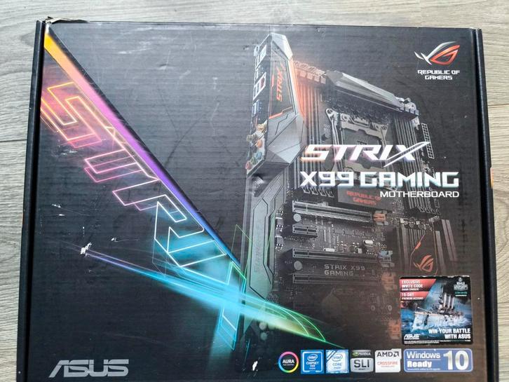 Asus ROG Strix X99, i7-6800k, 32GB DDR4, Noctua, Computers en Software, Moederborden, Gebruikt, Intel, DDR4, Ophalen of Verzenden