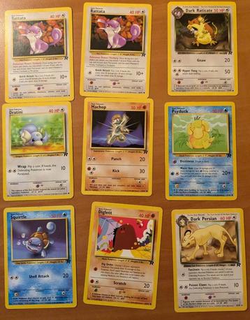 Pokémon Kaarten - Team Rocket set beschikbaar voor biedingen