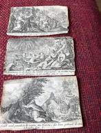 3 oude Indrukwekkende Bijbelse Gravures, Antiek en Kunst, Kunst | Etsen en Gravures, Ophalen of Verzenden