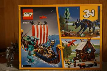 31132 LEGO Creator 3 in 1 Viking Ship and the Midgard Serpen beschikbaar voor biedingen