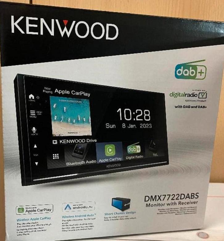 Kenwood DMX7722DAB, Auto diversen, Autoradio's, Nieuw, Ophalen of Verzenden