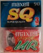4 cassettes  3 Maxell SQ Super Quality 90 1 Original UR 60, 2 t/m 25 bandjes, Overige genres, Ophalen of Verzenden, Nieuw in verpakking