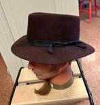 Bruine herenhoed, Kleding | Heren, Hoeden en Petten, Hoed, Ophalen of Verzenden, 57 cm (M, 7⅛ inch) of minder, Gedragen