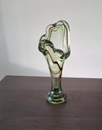 Murano groene vaas met bruine accenten, Antiek en Kunst, Antiek | Vazen, Ophalen of Verzenden