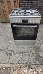 Bosch gas en elektro RVS, Witgoed en Apparatuur, Fornuizen, Ophalen, 60 cm of meer, 4 kookzones, Zo goed als nieuw