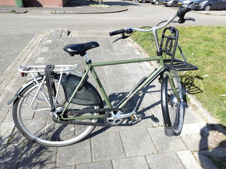 Mat legergroen luxe Azor Highlander herenfiets, frame 55cm, Fietsen en Brommers, Fietsen | Heren | Herenfietsen, Gebruikt, Overige merken
