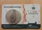 1 jaar Koningspenning, Postzegels en Munten, Penningen en Medailles, Ophalen of Verzenden, Overige materialen