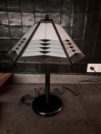 Vintage Art Deco stijl lamp, Ophalen, Gebruikt, Glas, Minder dan 50 cm